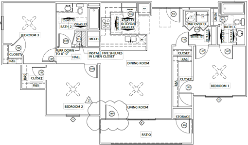 Three Bedroom / Two Bath